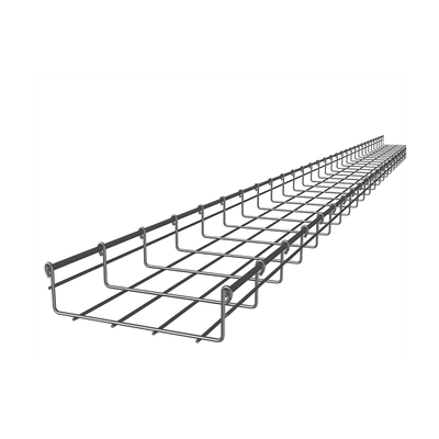 Charola Tipo Malla 66/200 mm, Acabado Electro Zinc, Hasta 210 Cables Cat6, Tramo de 3 Metros