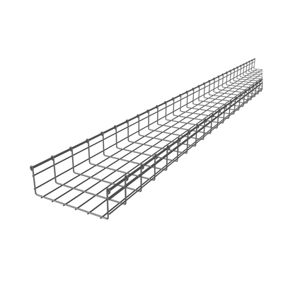 Charola Tipo Malla 116/300 mm, Acabado Electro Zinc, Hasta 554 Cables Cat6, Tramo de 3 Metros