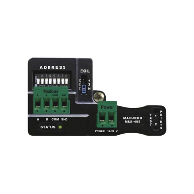 Adaptador Modbus RS-485 para usar con detectores de la serie 6 de Macurco