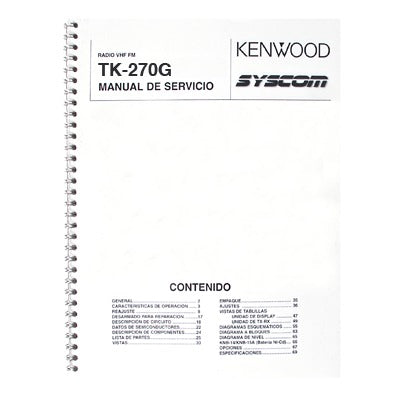 Manual Técnico para TK270G.