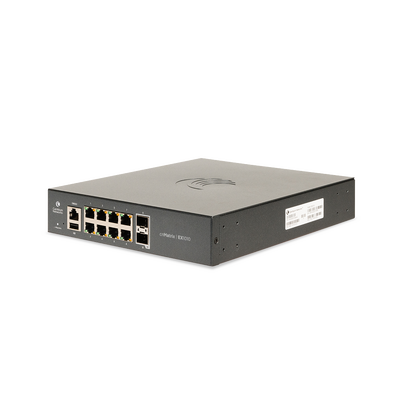 Switch cnMatrix EX1010  de 8 puertos Gigabit Ethernet y 2 SFP, Capa 2,  gestión en la nube