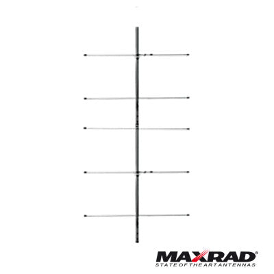 Antena base VHF, direccional, rango de frecuencia 150 - 174 MHz (Yagi 5 elementos)