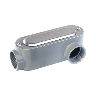 Caja Oval Roscada tipo LL de 3" larga (76.2 mm) / Incluye tapa y tornillos.