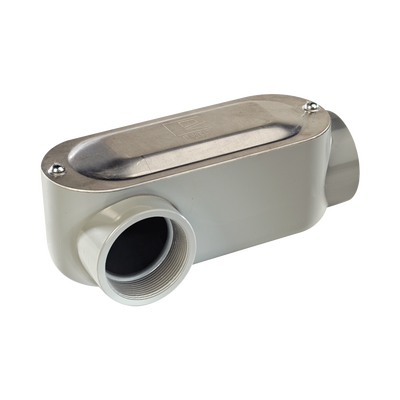 Caja Oval Roscada tipo LR de 1/2" (12.7 mm) / Incluye tapa y tornillos.