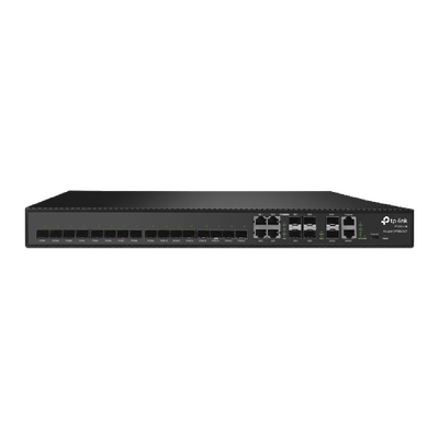 OLT de 16 puertos GPON, hasta 2048 ONUs, 4 puertos combo (RJ45 + SFP) Gigabit + 2 puertos SFP+ 10GbE, 2 fuentes AC (incluidas)