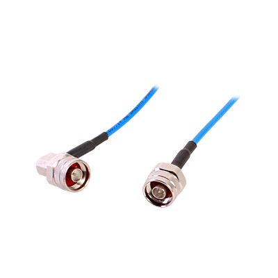 Cable flex TFT-402-LF (1/8" diam.) de 1m, bajo PIM (≤-155 dBc), conectores N Macho a N Macho en A/R, 0-3 GHz.