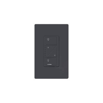 (Caseta Wireless) Atenuador de pared. Aumenta/Disminuye Intensidad de Iluminación. No requiere cable neutro. 150W LED / 600W INC/HAL