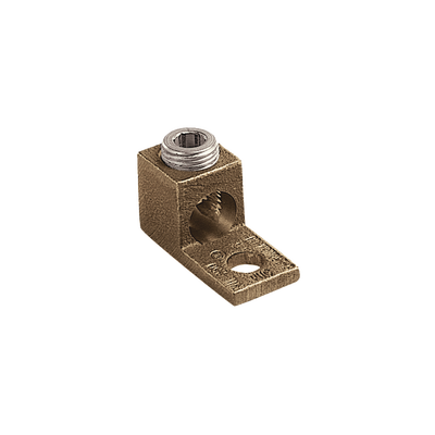 Terminal Tipo Lengüeta Recta de Cobre, Cal. 8 a 1/0 AWG, Orificio para perno de 5/16" (7.9mm)