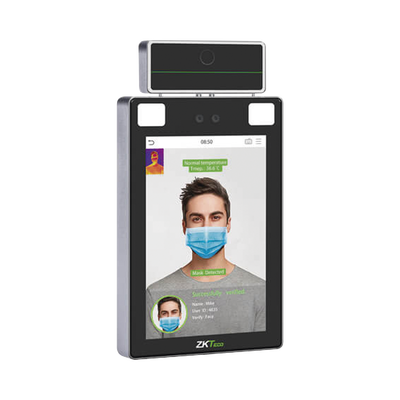 Lector de Rostros para Control detección de temperatura / Acepta Selfies / Reconocimiento a 2.5 metros / ADMS GRATIS