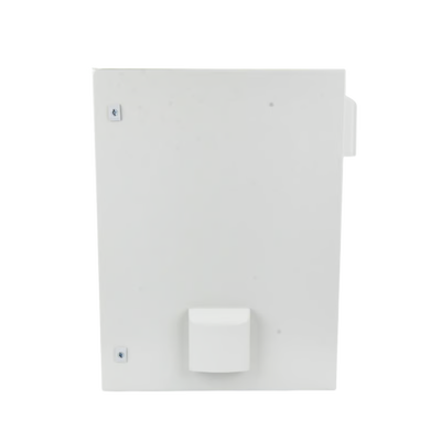 Gabinete Ventilado de Acero IP55 Uso en Exterior (500 x 700 x 250 mm) con Placa Trasera Interior Metálica y Compuerta Inferior Atornillable. Incluye Ventilador, Ventilas, filtros, Chapa y Llave.