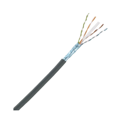 Bobina de Cable Planta Externa con Gel, de 4 pares, Cat6A, UTP, Color Negro, 305m