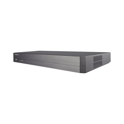 NVR 8 Megapíxel / 4 canales / H.265 / P2P Wisenet / 4 puertos PoE / Incluye 1Tb