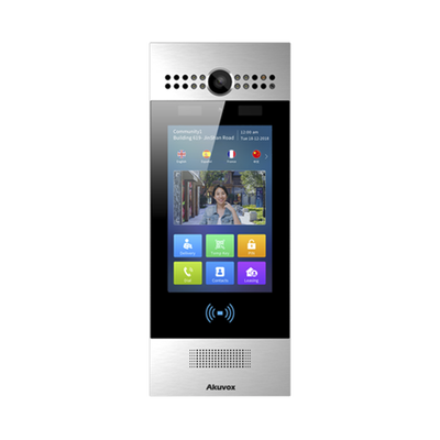 Frente de Calle / Ideal para fraccionamientos / Administración 100% en la Nube / Notificación a APP / Llamada Telefónica / ANDROID / SIP / ONVIF /Reconocimiento Facial / QR y PIN para Visitas desde la APP / IP65 / IK06 / Bluetooth