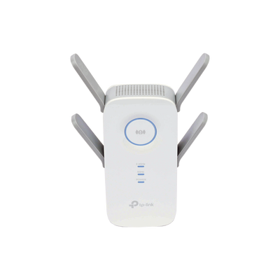 Repetidor / Extensor de Cobertura WiFi AC, 2600 Mbps, doble banda 2.4 GHz y 5 GHz, con 1 puerto 10/100/1000 Mbps, 4 antenas externas