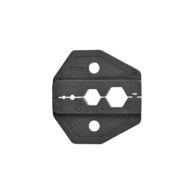 Mordaza para Plegar Conectores de Anillo en RG-6/U, RG-59/U, con tamaños 0.324", 0.255", 0.068" y 0.042".