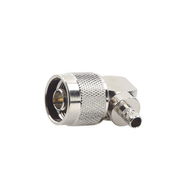 Conector N Macho en A/R de Anillo Plegable para Cables RG-8/X, LMR-240, Níquel/ Oro/ Teflón.