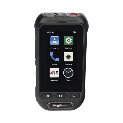 RugGear Equipo PoC 3G/4G LTE Resistente al Agua con Pantalla Táctil 3" Compatible con NXRadio