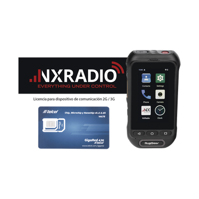 KIT Radio RG360 +12 Meses Servicio NXRADIOTERMINAL + SIM TELCEL 1GB Mensual por 12 Meses