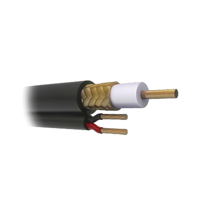 Cable Coaxial RG59 Siamés, HECHO EN MÉXICO, Optimizado para HD. Aplicación para interior, Retazo de 65 Metros