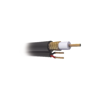 Cable Coaxial RG59 Siamés, HECHO EN MÉXICO, Optimizado para HD. Aplicación para interior, Retazo de 40 Metros