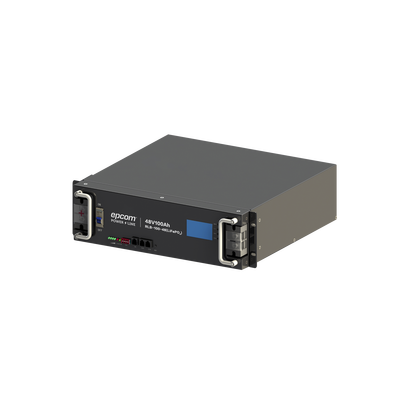 Batería de Litio de 4.8 Kwh, 48 Vcc, 100 Ah, 3U de Montaje en Rack con Pantalla de Monitoreo Local LCD