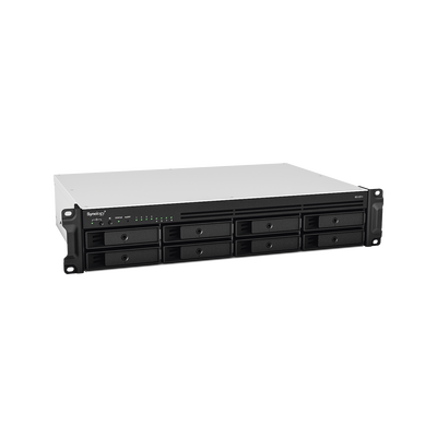 Servidor de Almacenamiento en Red RackStation RS1221+ | 8 Bahías | Expansión a 12 Bahías | CPU AMD Ryzen V1500B | 4 GB DDR4 ECC | RAID Soportado | 10/25GbE | Synology High Availability | Protección de Datos Integral.