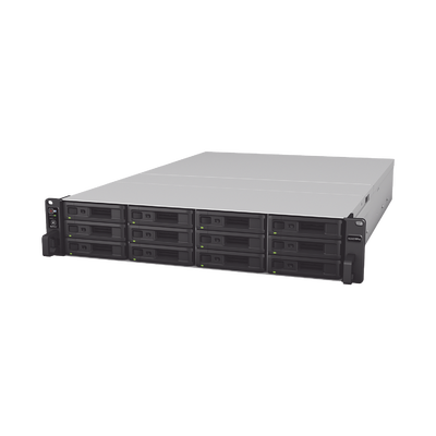 Servidor de Almacenamiento Synology RackStation RS3621RPxs | 12 Bahías | Procesador Intel Xeon D-1531 de 6 Núcleos | 8 GB DDR4 ECC | Expandible a 36 Bahías | Energía Redundante | Compatible con Virtualización y RAID.