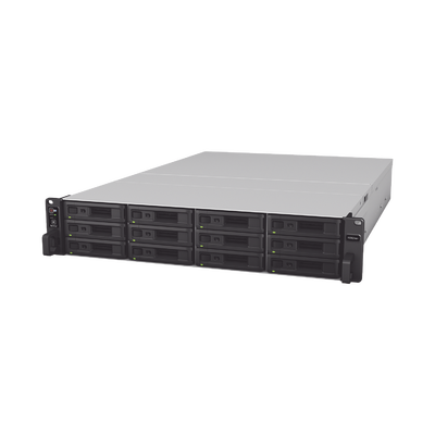 RackStation RS3621xs+ | 12 Bahías | Procesador Intel Xeon D-1541 8 Núcleos | 8 GB DDR4 ECC | Dual 10GbE | Alimentación Redundante | Escalable a 36 Bahías | Garantía 3 Años.