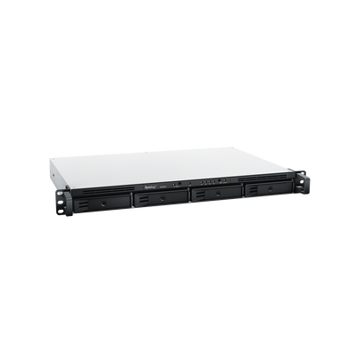 NAS RackStation RS422+ | 4 Bahías | 1U | AMD Ryzen R1600 | 2 GB DDR4 ECC | 570 MB/s Lectura | 530 MB/s Escritura | Puertos Dual 1GbE | Actualización 10GbE | Compatibilidad RAID | Synology DSM.