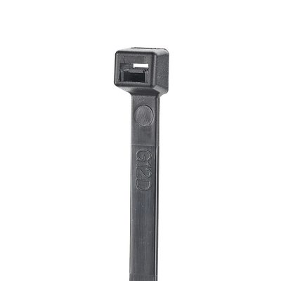 Cincho de Nylon 6.6 StrongHold™, 370mm largo x 3.6mm ancho, Color Negro, Exterior Resistente a Rayos UV, Paquete de 100pz