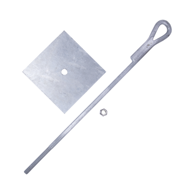 Ancla para Retenida para Muro con Ojo de Llave Galvanizado por Inmersión en Caliente (Requiere Placa Igualadora).