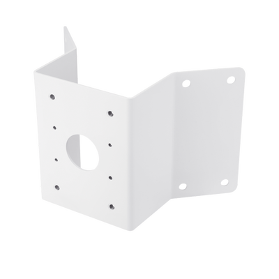 Adaptador de esquina compatible con montaje de pared SBP-300WM1, SBP-300WMW1 para domos fijos y PTZ Wisenet