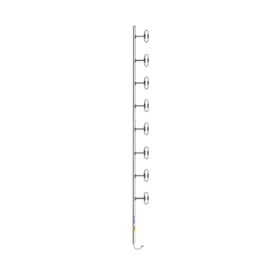 Antena Base 8 Dipolos, 370-430 MHz, 10.5 dBd, OFFSET, 300 W, DIN 7-16 Hembra, Inclinación Opcional "Tilt" de 0, 2, 4, 6, 8 o 10 Grados.