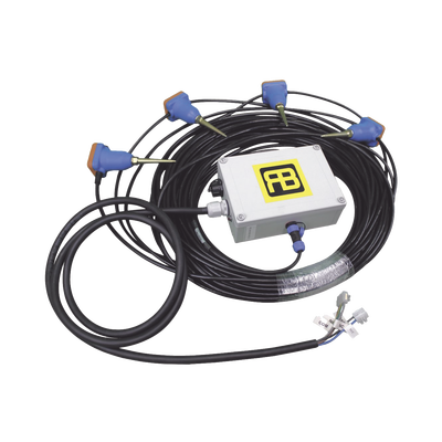 SEISMO/Sistema de Seguridad Perimetral/ Instalación SUBTERRANEA/ 4 Detectores y hasta 40 metros de protección/ Salida de contacto seco / Caja IP67 / Incluye Software de Calibración / Integrable a un sistema de alarma