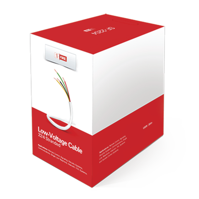 Cable de Cobre Industrial / 4 Conductores Calibre 22 / Color Blanco / Bobina de 152.5 Metros ( 500 ft ) 100% cobre