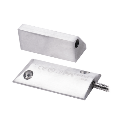 Contacto magnético para piso uso rudo con 55cm de cable blindado / GAP 80mm / NC