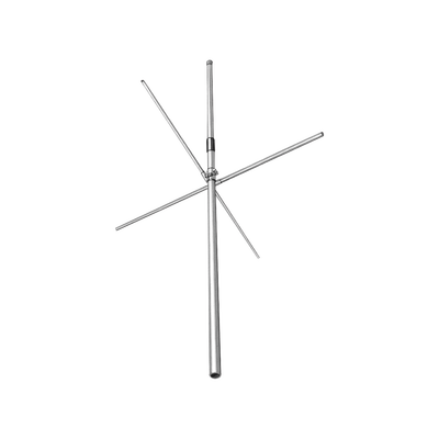 Antena Omni en Banda Aérea con Plano de Tierra, 118-138 MHz, 2.5 dBd, Ajustable el Ancho de Banda desde 1.6-2.1 %, 250 Watt, N Macho.