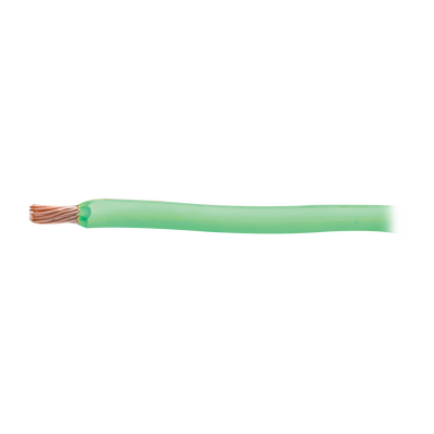 (SLY303) Cable 8 awg  color verde,Conductor de cobre suave cableado. Aislamiento de PVC, autoextinguible. (Venta por Metro)