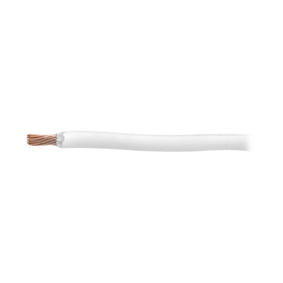 Cable 8 awg color blanco,Conductor de cobre suave cableado. Aislamiento de PVC, autoextinguible. (Venta por Metro)