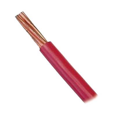 Cable Eléctrico 10 awg  color rojo,Conductor de cobre suave cableado. Aislamiento de PVC, auto extinguible. BOBINA 100 MTS