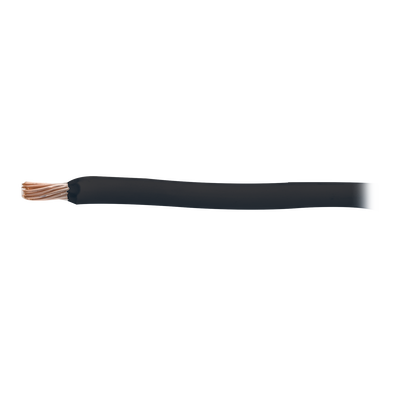 Cable Eléctrico 16 awg color negro, Conductor de cobre suave cableado. Aislamiento de PVC, auto-extinguible.BOBINA de 100 MTS