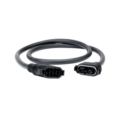 Cable conector entre cadenas. Realiza conexión entre las cadenas de los módulos fotovoltaicos o filas adyacentes.