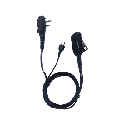 Micrófono audífono de 1 cable de fibra trenzada con sistema SNAP para radios Icom IC-F4003/4013/2000/4021/4031/4210/4230/IC-F14/3021/3013/3103/3003/1000/2000/S/T (con tornillos)