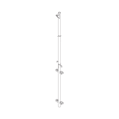Pluma de Aluminio de 4 metros CED.40 para Instalación de Tramos STZ.