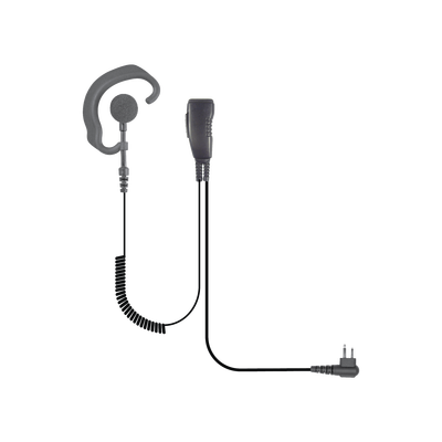 Lapel Microphone with soft earhook style earphone