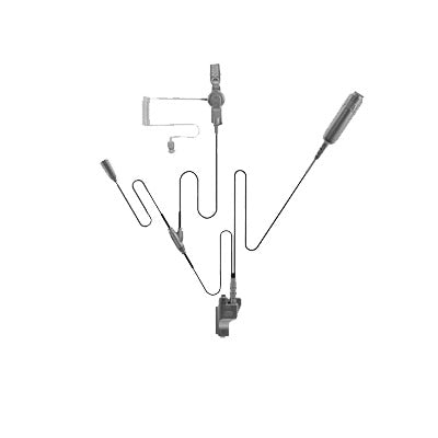 MICRÓFONO - AUDÍFONO DE SOLAPA DE 3 CABLES P/ HYT PD-702/ PD-706/ PD-782/ PD-785/ PD-786/ PT-580.