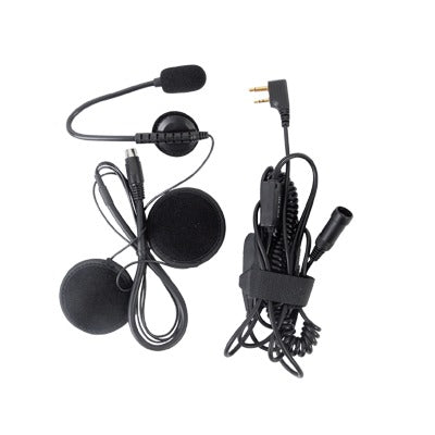 MICRÓFONO CON BOOM PARA CASCO ABIERTO P/ RADIOS ICOM ICF3G/ ICF4G/ ICF3GS/ ICF4GS/ IC-F11/ 21/ 14/ 24/ 33/ 43/ 3021/ 4021.