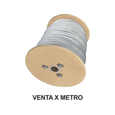 Cable de Retenida de 1/4" de Acero Galvanizado 7 Hilos (Venta por Metro).