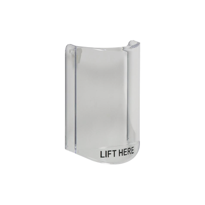 Cubierta Protectora De Policarbonato, Súper Resistente, Sin Sonido, Texto En Ingles, Para Botones Multiusos Serie Stopper® Station De STI