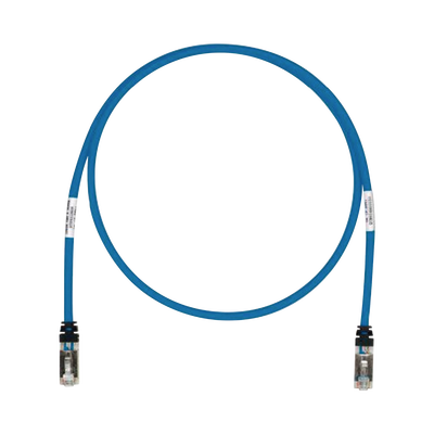 Patch Cord Cat6A, Blindado S/FTP, CM/LS0H, 3ft, Color Azul